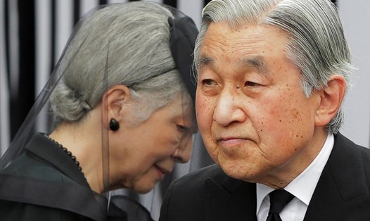 Nhật hoàng Akihito và Hoàng hậu Michiko. Ảnh: Reuters
