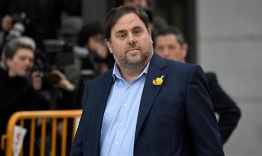 cựu Phó Thủ hiến Catalonia Oriol Junqueras. Ảnh: AFP
