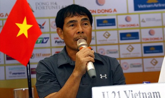 Trưởng đoàn U21 Tuyển chọn Việt Nam khiêm tốn khi nói về mục tiêu của đội tại giải U21 Quốc tế 2017. Ảnh: Đ.T