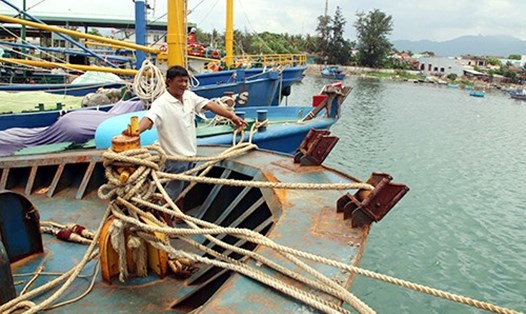 Nhiều tàu cá vỏ thép của ngư dân Bình Định mới ra khơi vài chuyến đã rỉ sắt, hư hỏng. Ảnh: VNE.