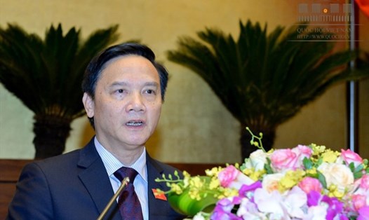 Chủ nhiệm Ủy ban pháp luật của Quốc hội Nguyễn Khắc Định (Ảnh: QH)