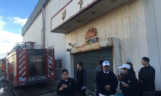 Nhà máy của công ty Tịch Ca nơi xảy ra vụ cháy thương tâm. Ảnh: CNA