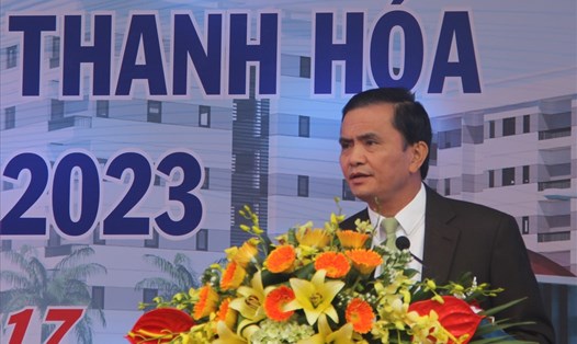 Ông Ngô Văn Tuấn - Phó Chủ tịch UBND tỉnh Thanh Hoá phát biểu trong một sự kiện mới diễn ra cuối tháng 11. 2017. Ảnh: X.H