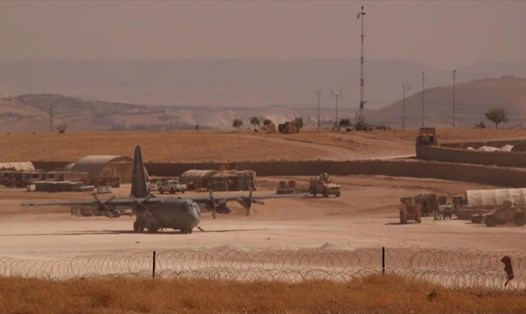  Căn cứ của Mỹ ở -Qarah Qawzaq, Syria. Ảnh: Southfront
