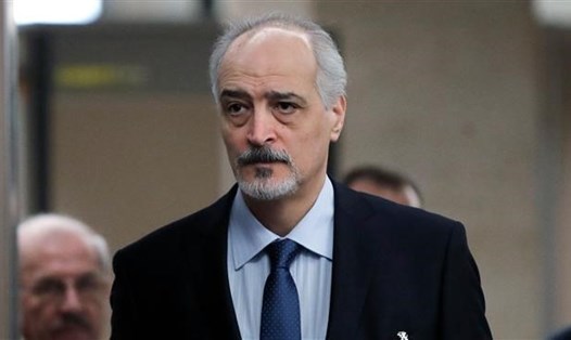 Đại sứ Syria tại Liên Hợp Quốc, người đứng đầu phái đoàn Syria Bashar al-Ja'afari. Ảnh: AFP