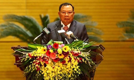 Tổng Bí thư, Chủ tịch Nước Lào Bounnhan Volachith. Ảnh: Sơn Tùng