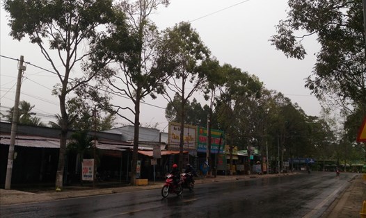 Các địa phương vùng Tây Nam Bộ xuất hiện mưa cùng gió lạnh (ảnh: P.V)