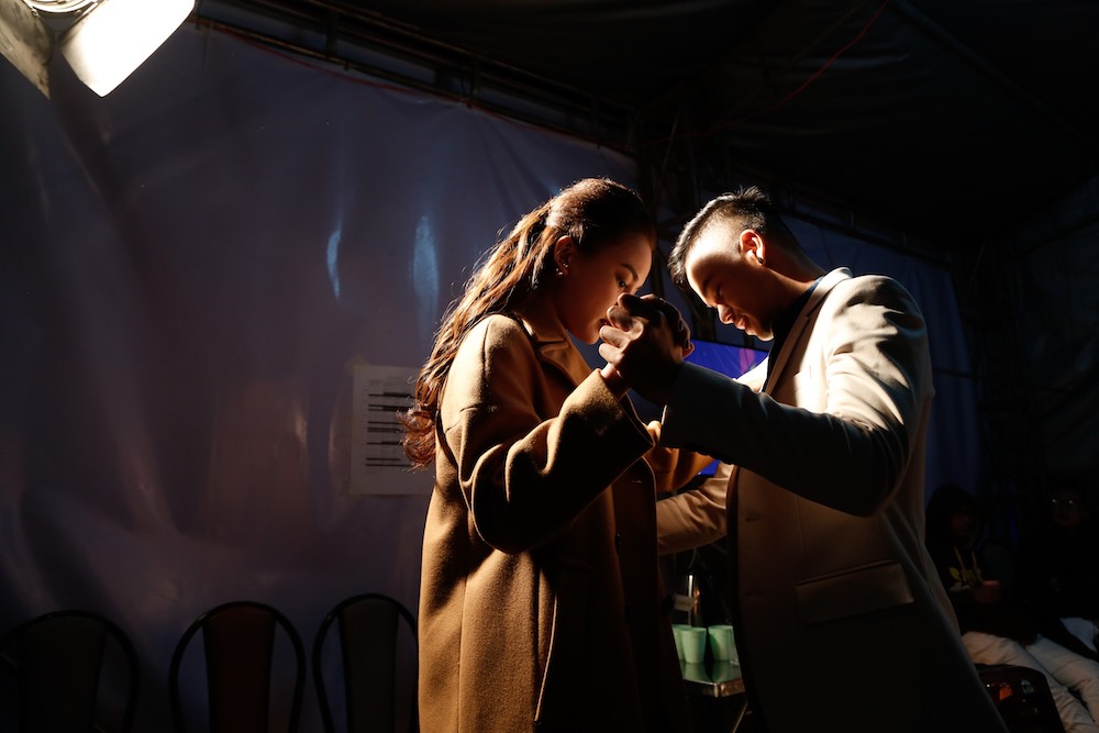 Trọng Hiếu và Giang Hồng Ngọc. Ảnh: T.L