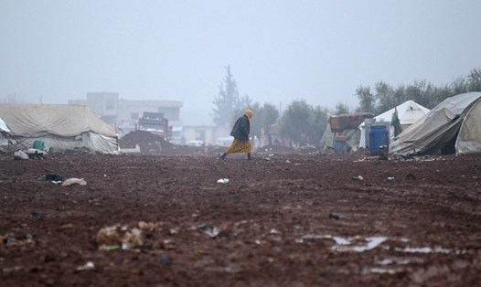 Trại tị nạn Syria. Ảnh: Reuters
