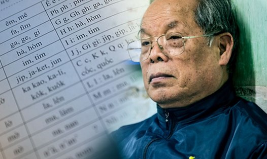 PGS Bùi Hiền tiếp tục công bố phần 2 cải tiến 'Tiếq Việt'. Ảnh: Tri Thức Trẻ.
