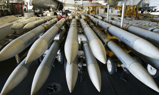 Tên lửa Amraam. Ảnh: AFP
