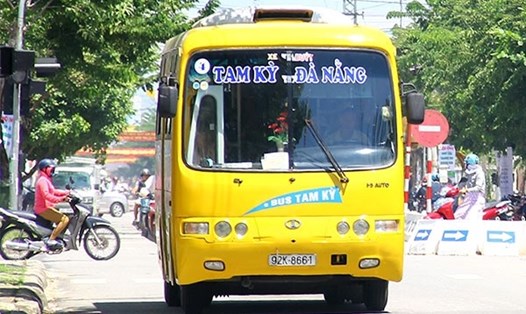 Tuyến xe buýt số 4: Đà Nẵng - Tam Kỳ. Ảnh: Báo Giao thông
