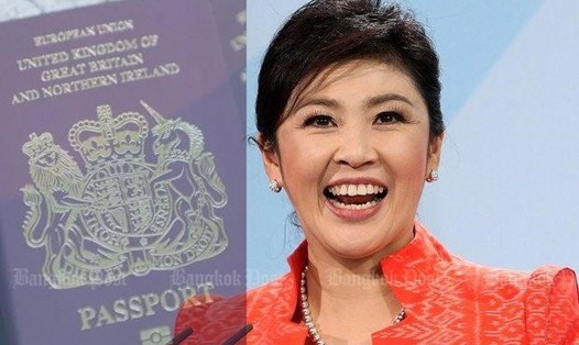Rộ thông tin bà Yingluck Shinawatra được cấp hộ chiếu Anh. Ảnh: Bangkok Post