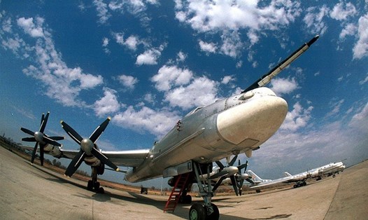 Máy bay ném bom chiến lược Tu-95MS. Ảnh: Tass