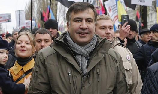 Ông Mikhail Saakashvili - cựu Tổng thống Gruzia và là cựu thống đốc vùng Odessa của Ukraina. Ảnh: EPA
