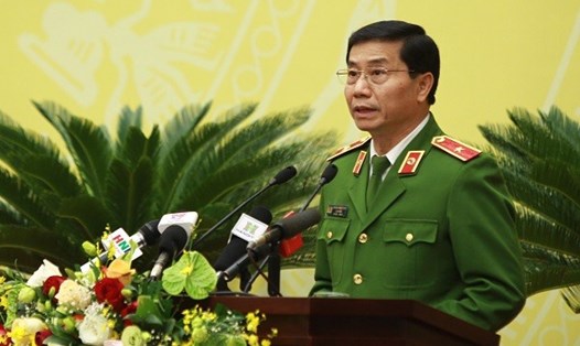  Giám đốc Cảnh sát PCCC TP Hà Nội, Thiếu tướng Hoàng Quốc Định trả lời chất vấn - Ảnh KTĐT