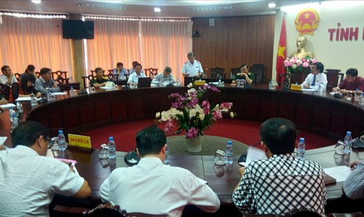 Thanh tra Chính phủ công bố quyết định tranh tra nội dung tố cáo của Cty Minh Thắng (ảnh Nhật Hồ)