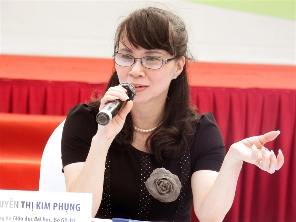 Bà Nguyễn Thị Kim Phụng - Vụ trưởng Vụ Giáo dục đại học.