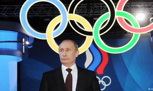 Tổng thống Putin cáo buộc lệnh cấm Nga tham gia Olympic mùa đông 2018 mang động cơ chính trị. Ảnh: DW