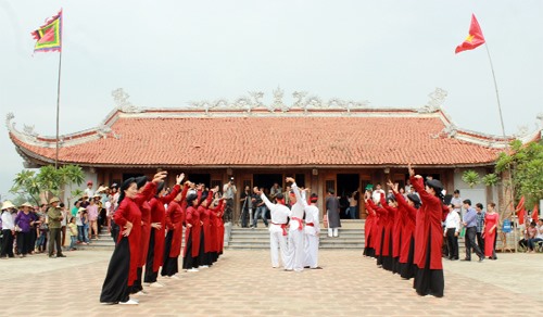 Hát Xoan được công nhận là di sản văn hóa phi vật thể đại diện của nhân loại. Ảnh: BPT