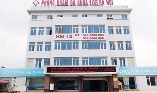 Phòng khám tư nhân 168 Hà Nội, nơi xảy ra vụ việc thai phụ tử vong.