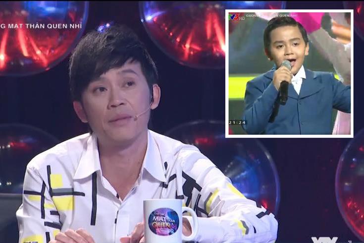 Học trò của Vũ Cát Tường duyên dáng khi hóa thân thành Quang Linh. Ảnh: VTV3. 