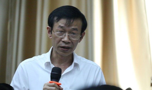GS Nguyễn Văn Minh, Hiệu trưởng trường Đại học Sư phạm Hà Nội. Ảnh: Thanh Hùng.