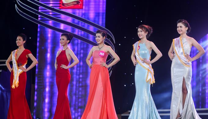 Hình ảnh trong đêm chung kết Hoa khôi sinh viên năm 2016. Ảnh; BTC