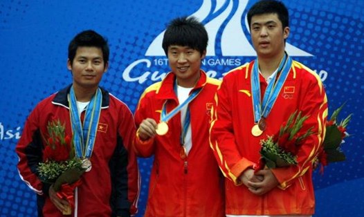 Xạ thủ Hà Minh Thành đã đoạt HCV tại SEA Games 29. Ảnh: Getty