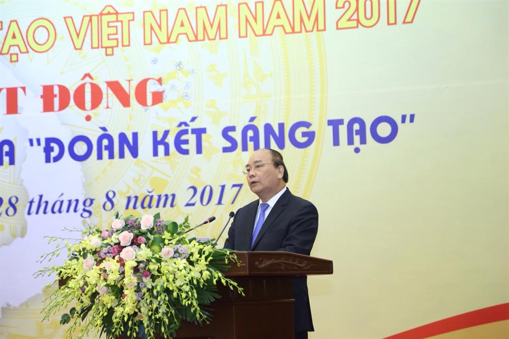 Thủ tướng Nguyễn Xuân Phúc phát biểu tại buổi lễ. Ảnh: PV