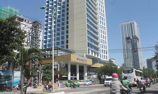 Dự án khách sạn Star City (số 72 -74, Trần Phú, Nha Trang) đã bán 89 căn hộ, dù giấy chứng nhận đầu tư không được phép bán. Ảnh: PV