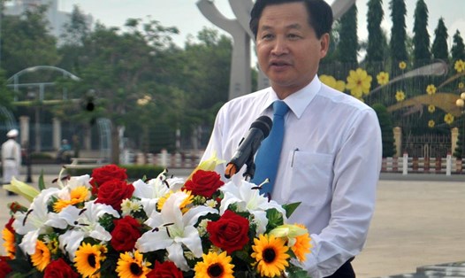 Bí thư Tỉnh ủy Bạc Liêu Lê Minh Khái phát biểu tại buổi tuyên dương