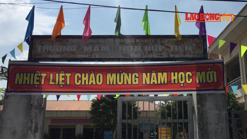 Trường mầm non Hợp Tiến bị tố lạm thu hơn 500 triệu. (Ảnh: Nguyễn Hà)