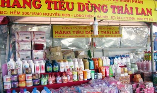 Hàng tiêu dùng Thái Lan tràn ngập thị trường Việt vì chất lượng ổn định, giá cả phải chăng. Ảnh: P.V