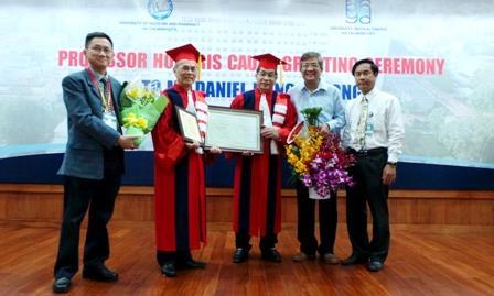 Ông Daniel Trương một Việt kiều Mỹ đã được Đại học Y dược TPHCM phong hàm Giáo sư Danh dự. Ảnh: Phi Hà