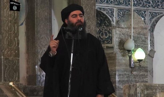 Thủ lĩnh tổ chức khủng bố Nhà nước Hồi giáo tự xưng (IS) ở Iraq và Syria Abu Bakr Al-Baghdadi. Ảnh: AFP