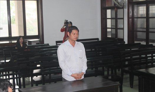 Bị cáo Hoàng Tuấn Hải tại phiên tòa sơ thẩm sáng nay (11.1). Ảnh: PV