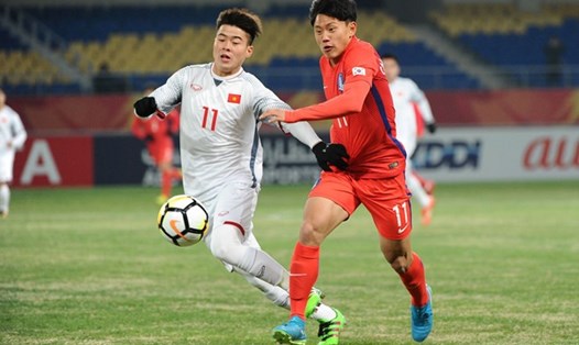 U23 Việt Nam đã không thể làm nên bất  ngờ trước U23 Hàn Quốc. Ảnh: Zing.vn
