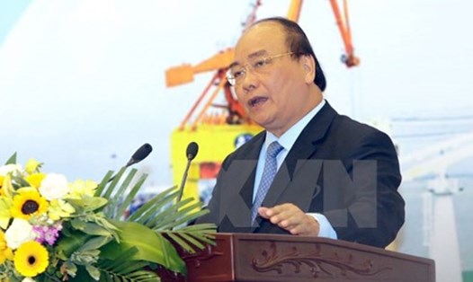 Thủ tướng Chính phủ Nguyễn Xuân Phúc phát biểu chỉ đạo hội nghị. Ảnh: TTXVN.