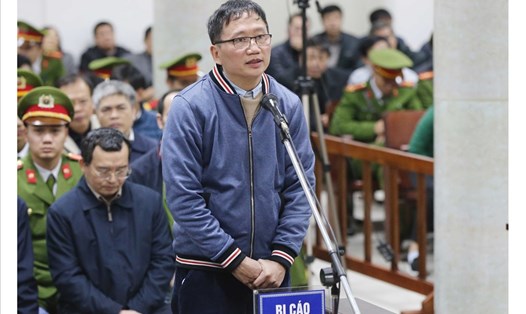 Ông Trịnh Xuân Thanh tại tòa. Ảnh: TTXVN