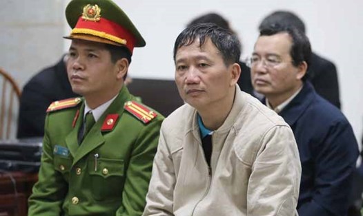 Bị cáo Trịnh Xuân Thanh tại tòa. Ảnh TTXVN