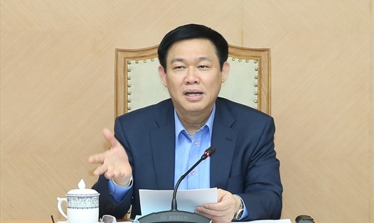 Phó Thủ tướng Vương Đình Huệ chủ trì buổi họp đầu tiên của Tổ công tác 66. Ảnh: VGP/Thành Chung 
