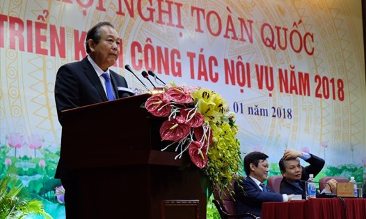 Phó Thủ tướng Trương Hoà Bình gợi mở về điều chỉnh quy định về thi nâng ngạch công chức, đề án cải cách chính sách tiền lương và thi đua khen thưởng. Ảnh: PV
