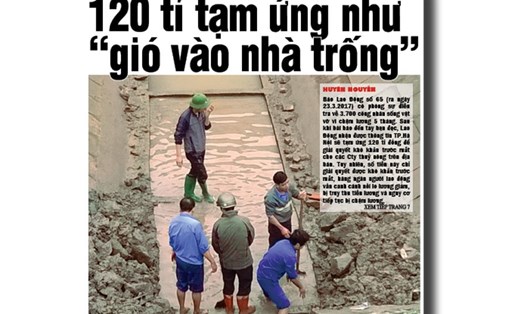Tháng 3.2017, Báo Lao Động đã có loạt bài về tình trạng bị nợ lương của 3.700 công nhân thủy nông TP.Hà Nội. Ảnh: PV