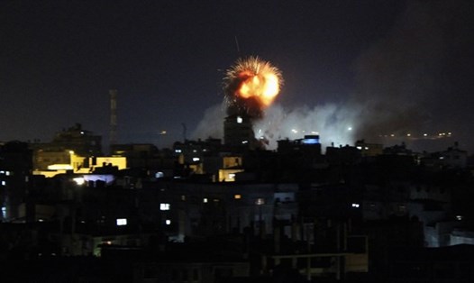 Cuộc không kích ở dải Gaza. Ảnh: Reuters