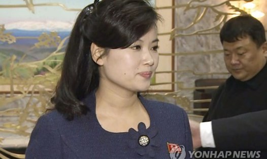 Bà Hyon Song-wol - trưởng ban nhạc nữ Moranbong dự cuộc đàm phán liên Triều về kế hoạch cử đoàn nghệ thuật đến Hàn Quốc dự Olympic mùa đông PyeongChang. Ảnh: Yonhap.