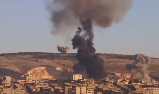 Máy bay Thổ Nhĩ Kỳ tấn công người Kurd ở Afrin. Ảnh: RT
