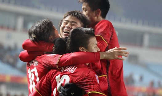 Các chàng trai U23 Việt Nam đang là niềm tự hào của người dân nước nhà. Ảnh: VFF.