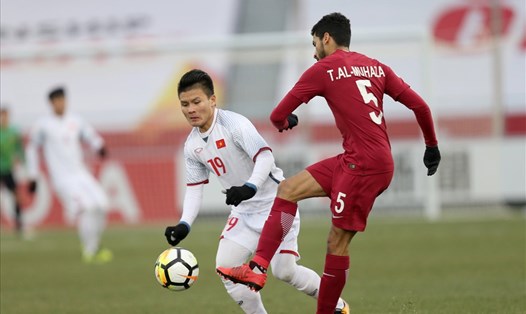 Quang Hải được thưởng nóng 100 triệu sau trận Bán kết với U23 Qatar. Ảnh: M.T