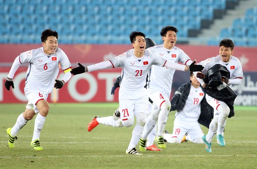 U23 Việt Nam được nghỉ một ngày trọn vẹn sau khi đánh bại Qatar để vào chơi trận chung kết giải U23 Châu Á. Ảnh: Hữu Phạm